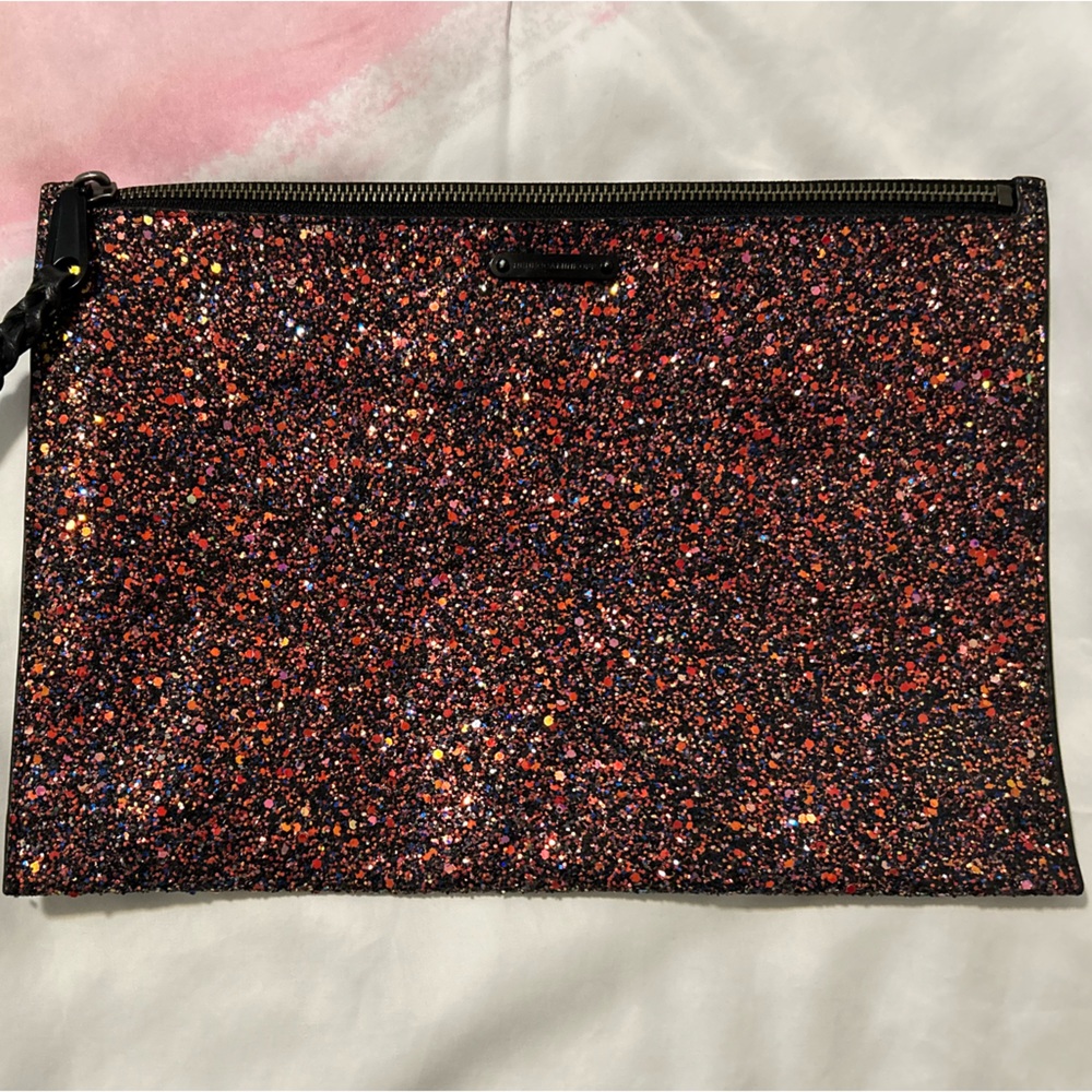 NWOT REBECCA MINKOFF GLITTER CLUTCH
